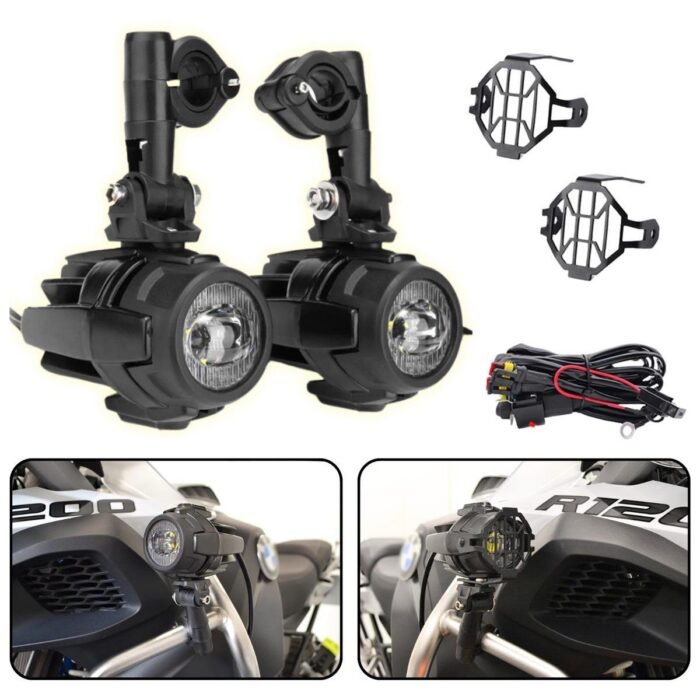 Enduro ve GS Serileri Uyumlu Motosiklet LED Sis Farı Yüksek Performans Metal Gövde 12V-24V 40W 2 Adet - Görsel 1