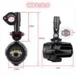 Enduro ve GS Serileri Uyumlu Motosiklet LED Sis Farı Yüksek Performans Metal Gövde 12V-24V 40W 2 Adet - Görsel 6