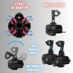 Enduro ve GS Serileri Uyumlu Motosiklet LED Sis Farı Yüksek Performans Metal Gövde 12V-24V 40W 2 Adet - Görsel 8