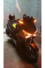 LED Motosiklet Aydınlatma Sis Lambası Skull Tasarımlı 3 Modlu 12V-24V Yüksek Performanslı Far 2 Adet - Görsel 3