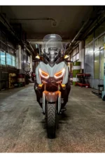 LED Motosiklet Aydınlatma Sis Lambası Skull Tasarımlı 3 Modlu 12V-24V Yüksek Performanslı Far 2 Adet