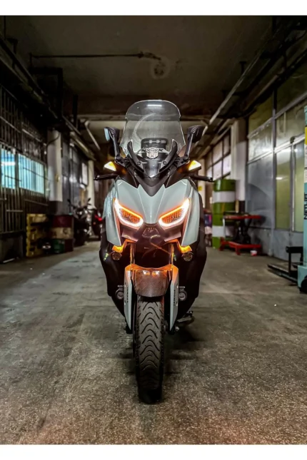 LED Motosiklet Aydınlatma Sis Lambası Skull Tasarımlı 3 Modlu 12V-24V Yüksek Performanslı Far 2 Adet